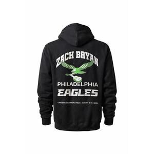 Zach Bryan Philadelphia Eagles Hoodie Limited Collection 2024 XXL Black